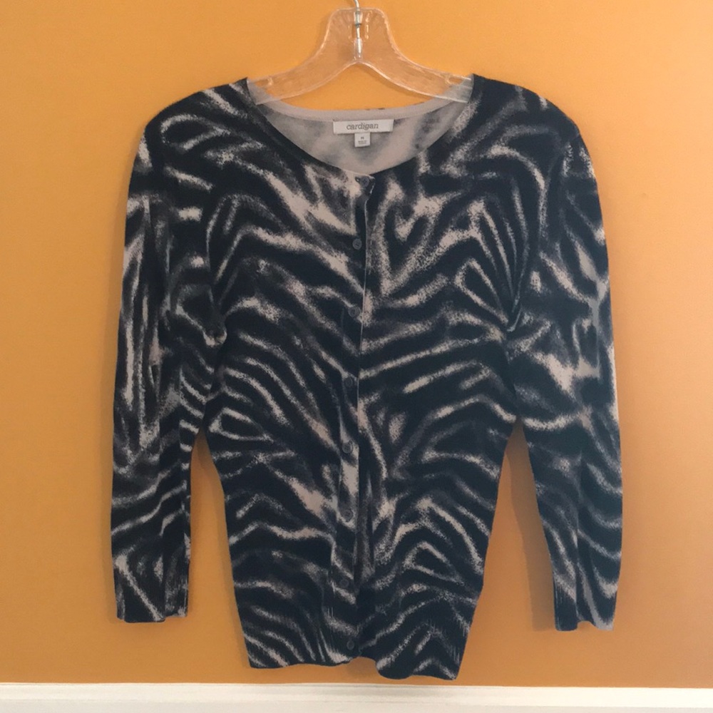 Lightweight Animal Print Cardigan